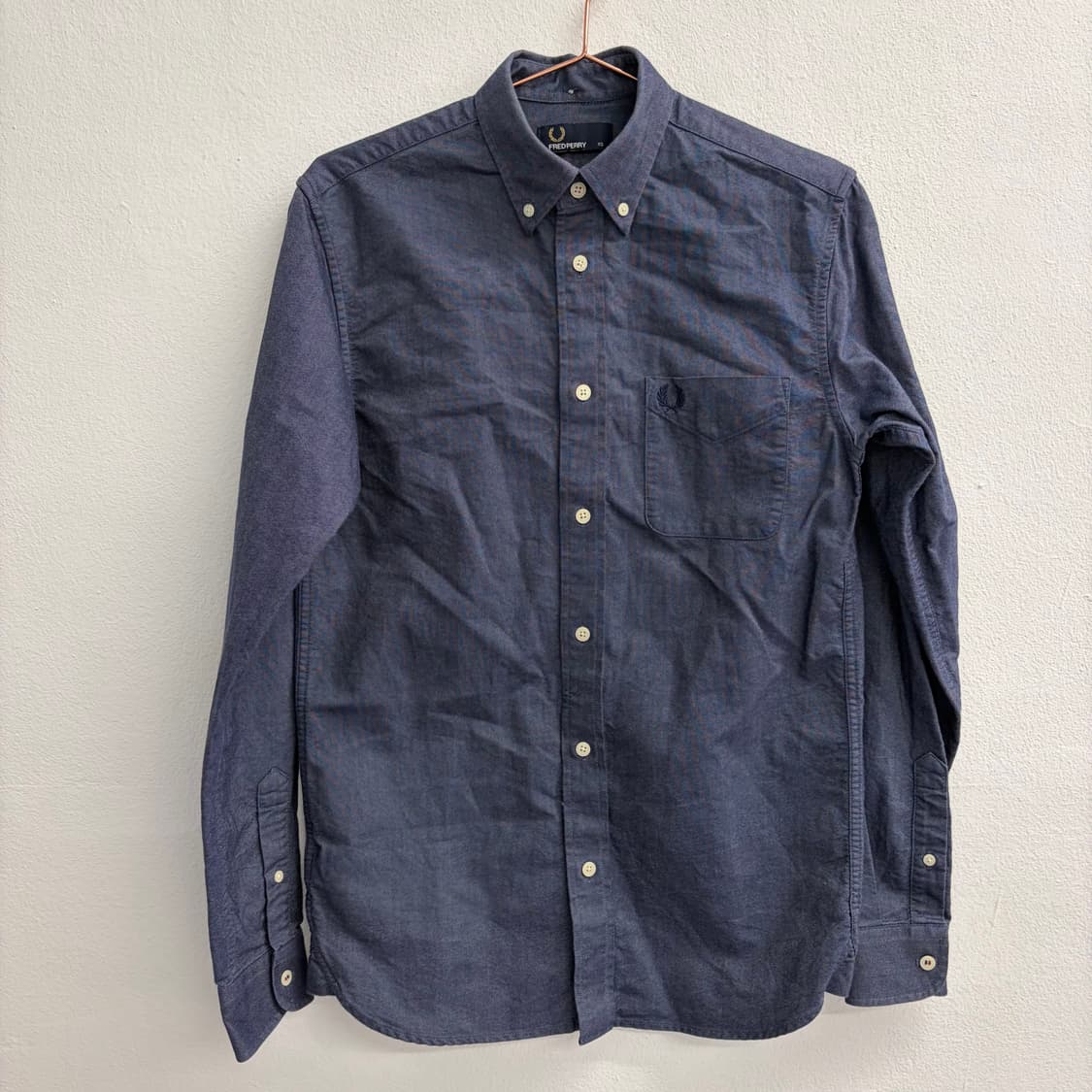 프레드페리 네이비 옥스포드 셔츠(XS) 상품이미지1