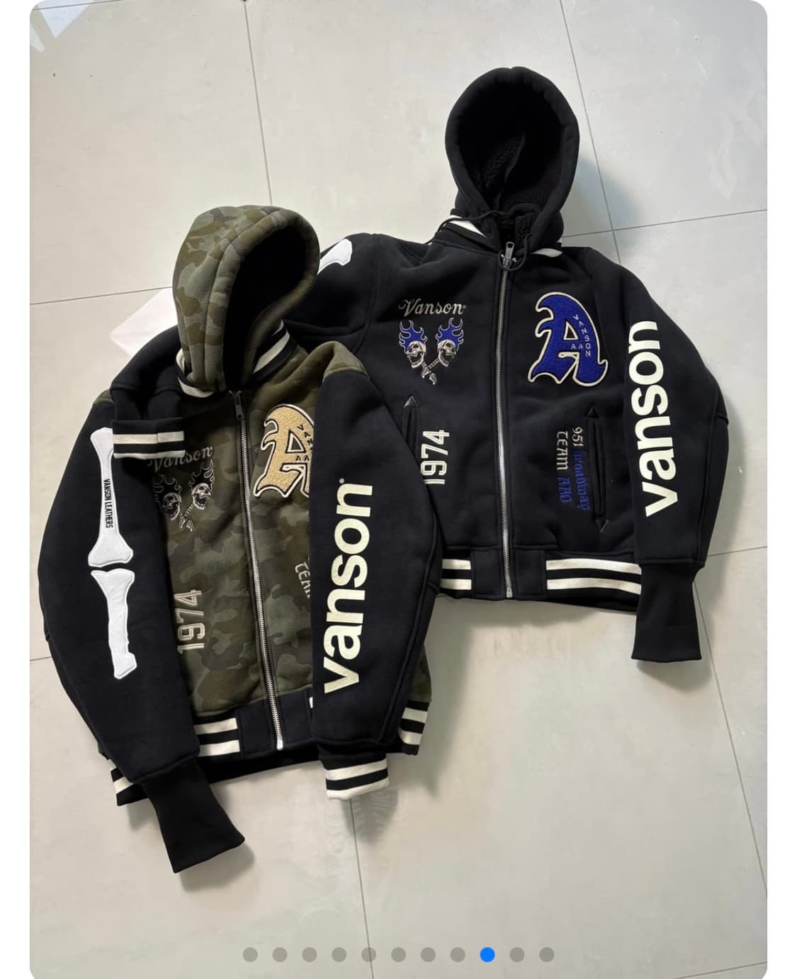 AAO X VANSON 크롭 바시티 자켓 XL 새상품 상품이미지1