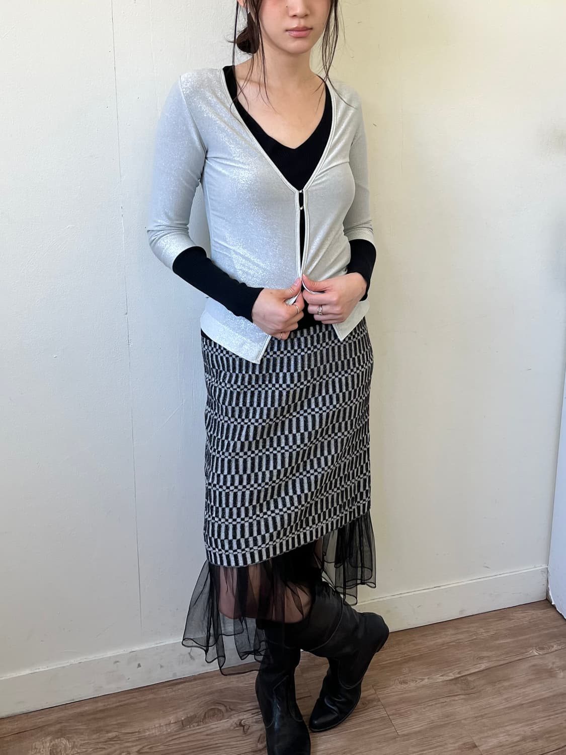 JEANASiS 밴딩 스커트 상품이미지5