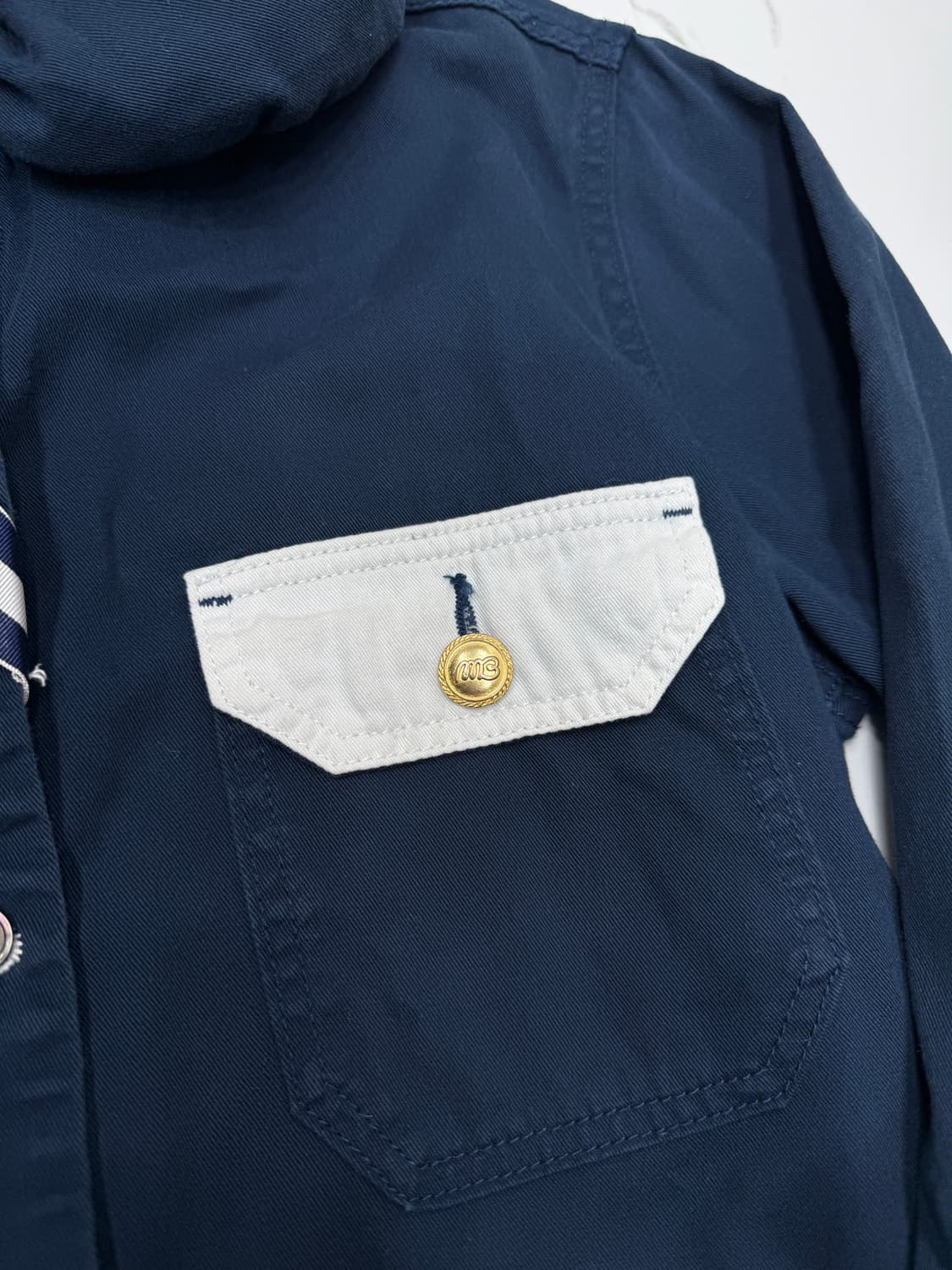 메르시보꾸 네이비 셔츠 자켓 상품이미지3