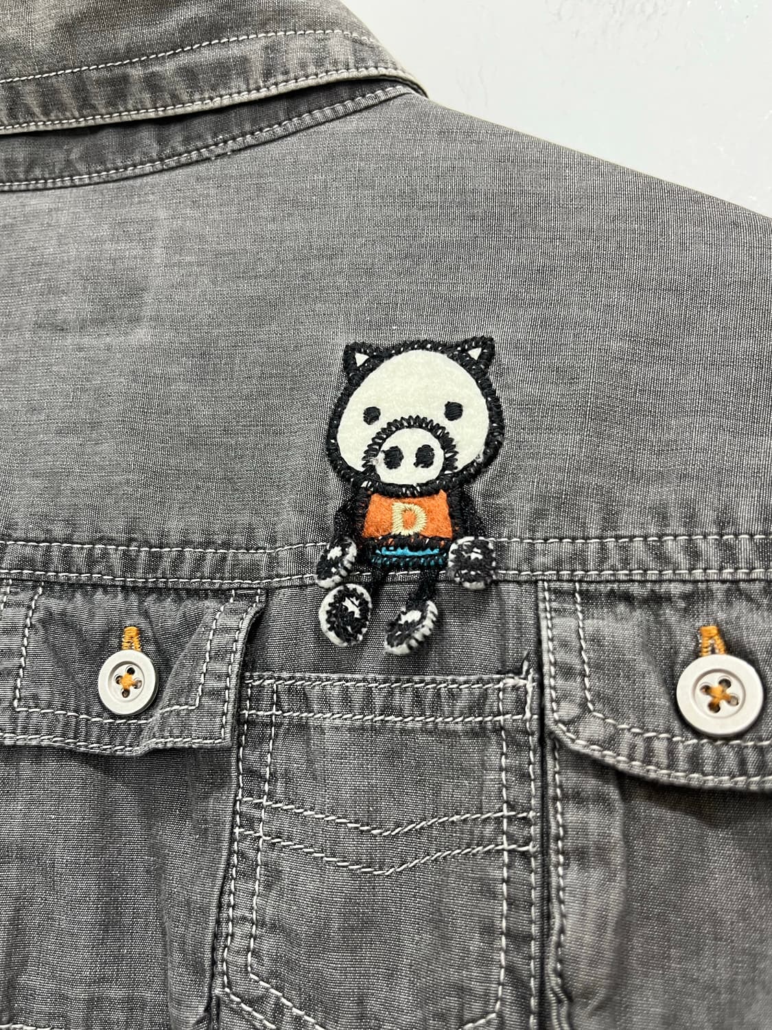 Drug store’s 미니 카고 포켓 돼지 패치 셔츠 상품이미지9