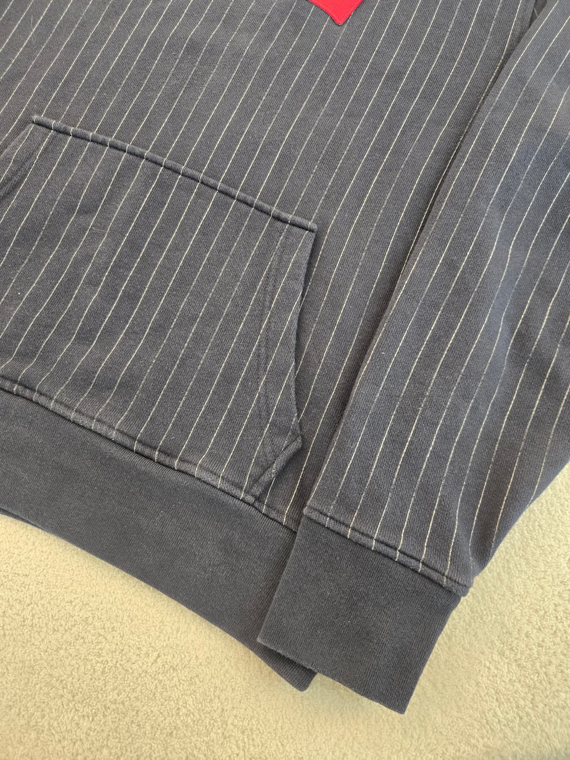 리바이스 스트라이프 후드티 네이비 M 상품이미지3