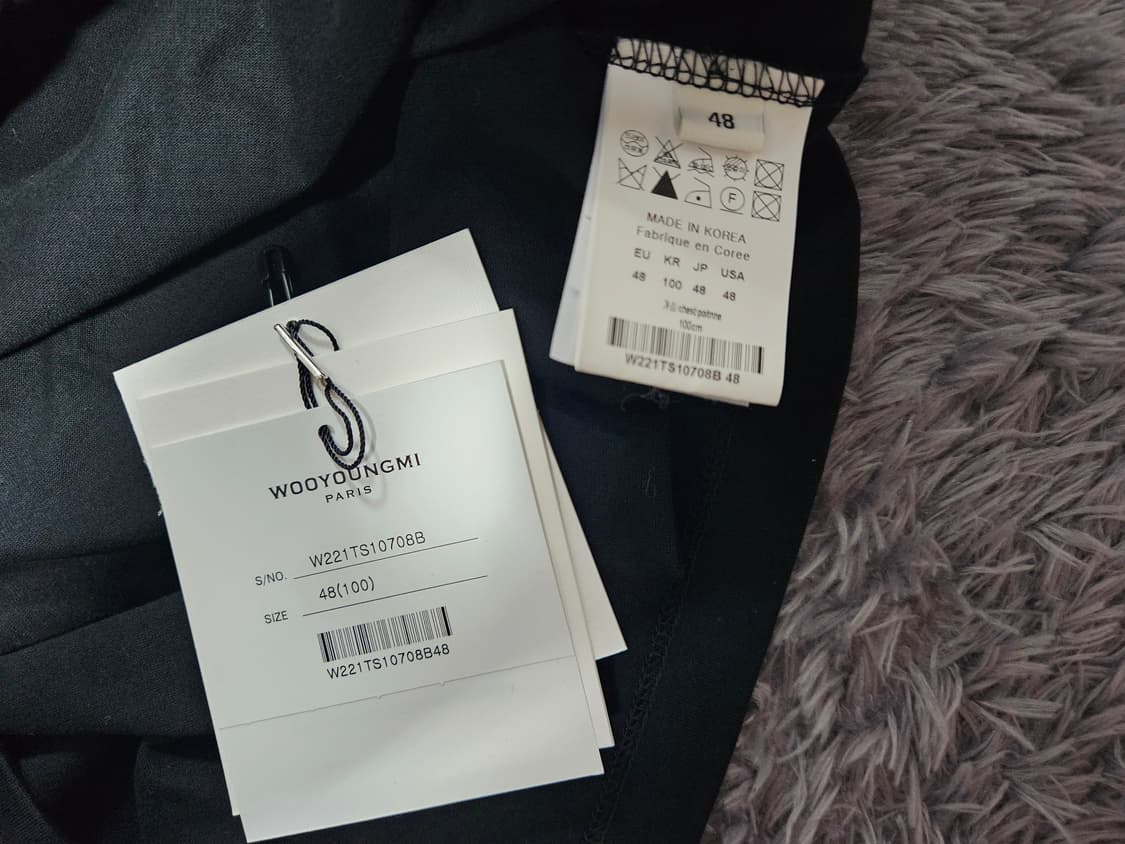 우영미 블랙 플라워 티셔츠 48 상품이미지4