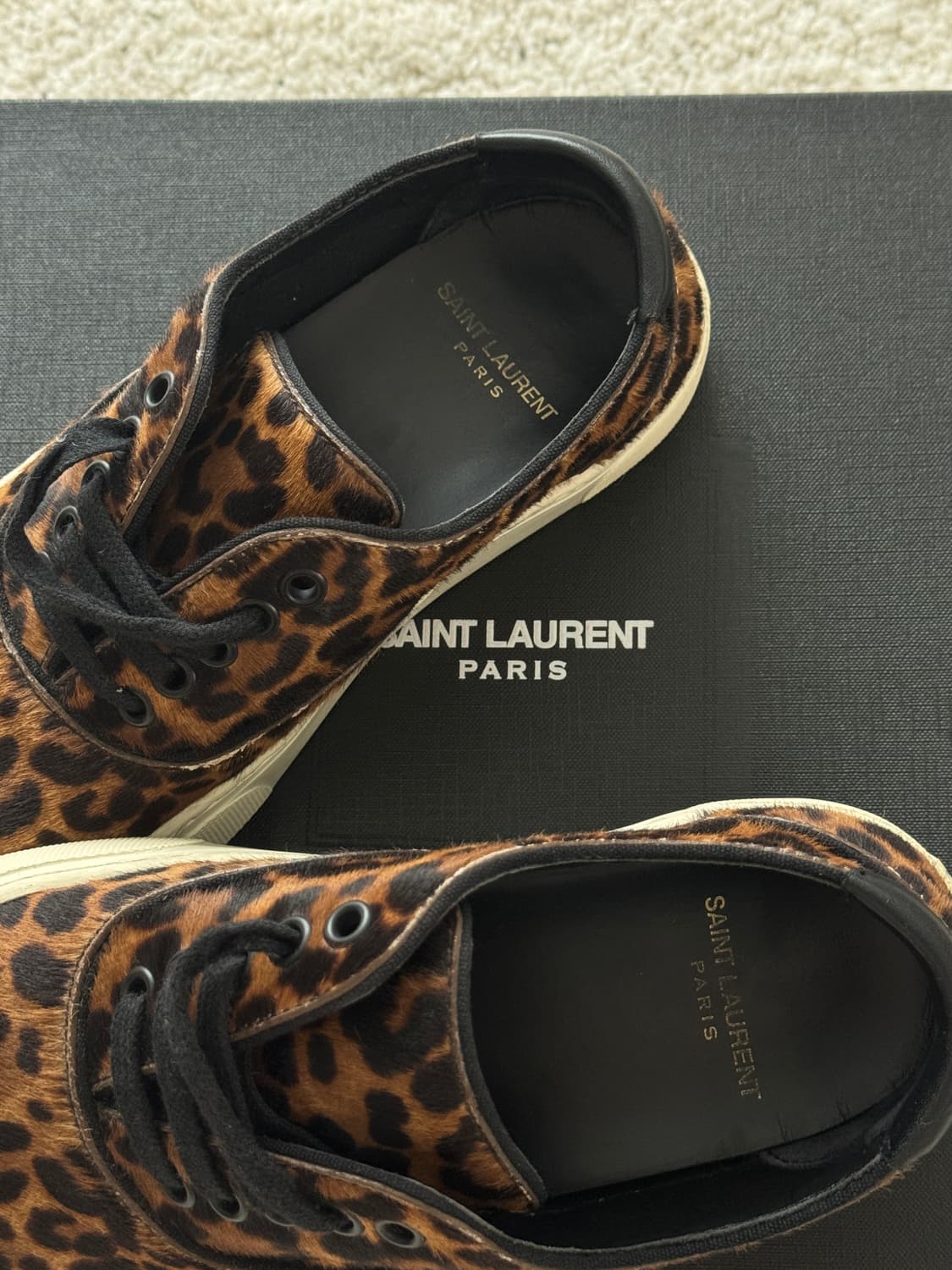 🖤 생로랑(Saint Laurent) 송치 레오파드 스니커즈 상품이미지3