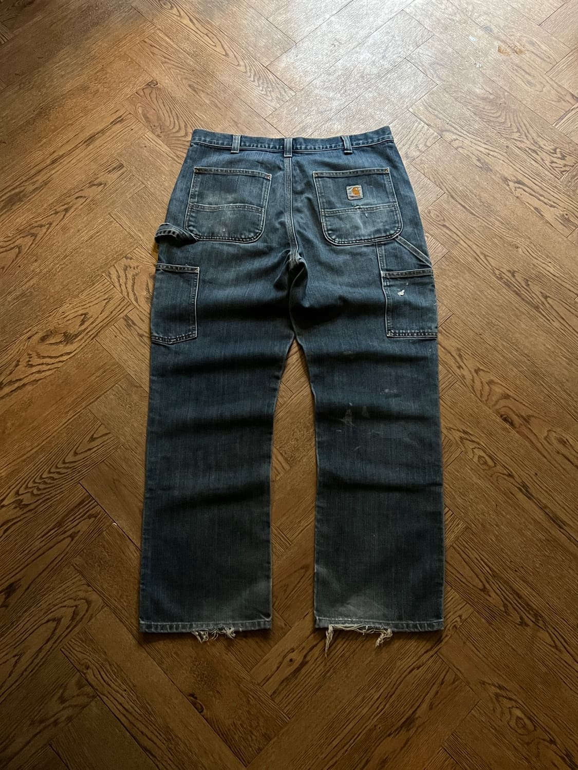 [36]칼하트 USA 더티워싱 더블니 워크 데님 팬 상품이미지2