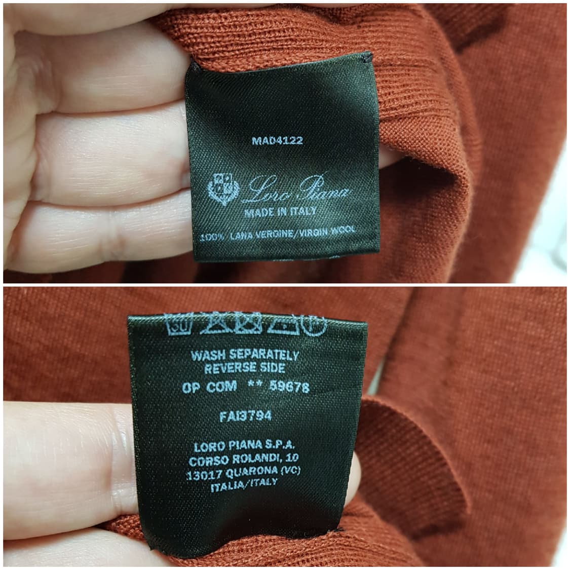 [38/55~66/정품] 로로피아나 가디건+니트 앙상블 상품이미지8