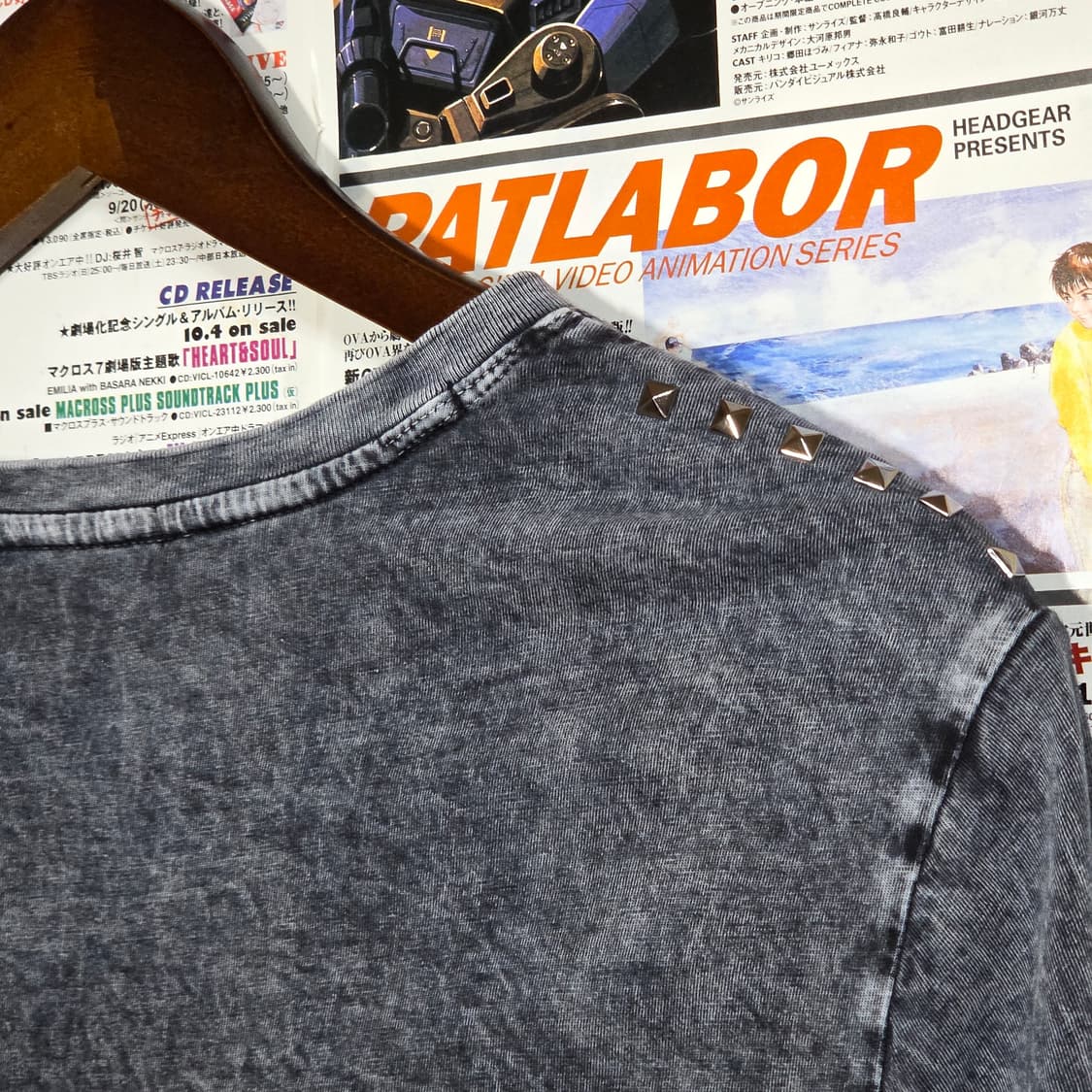 버커루 스터드 빈티지 프린팅 펑크 롱슬리브 상품이미지5