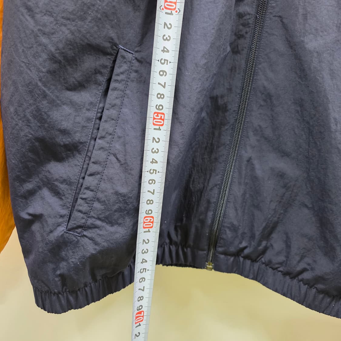 0809 아디다스 오리지널 바람막이 자켓 오렌지 네이비 배색 공용 상품이미지7