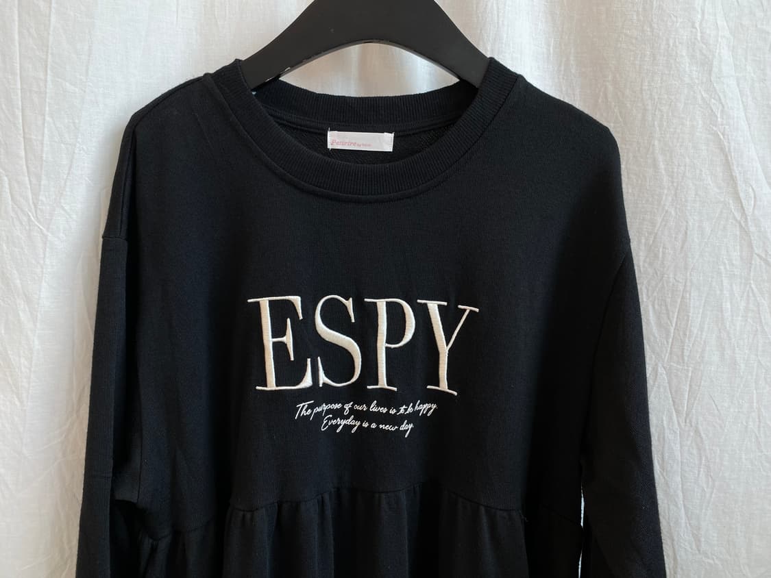 블랙 레터링 롱원피스(M) 상품이미지3