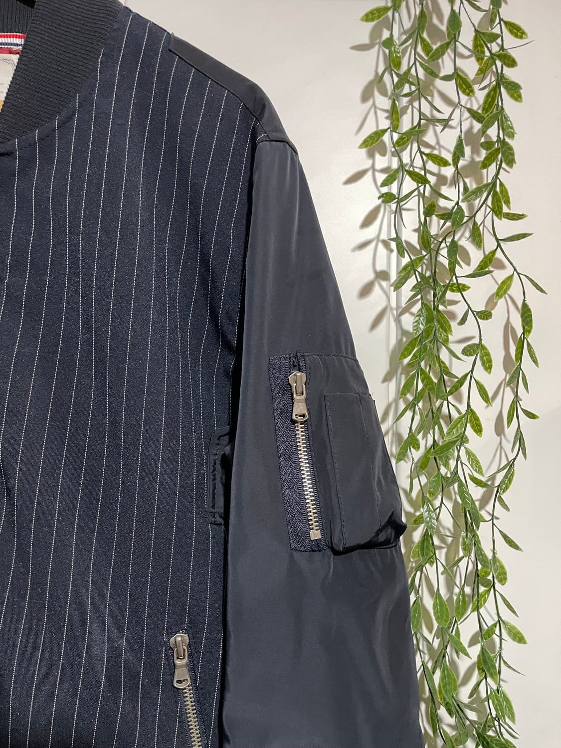 핀스트라이프 블루종 상품이미지3