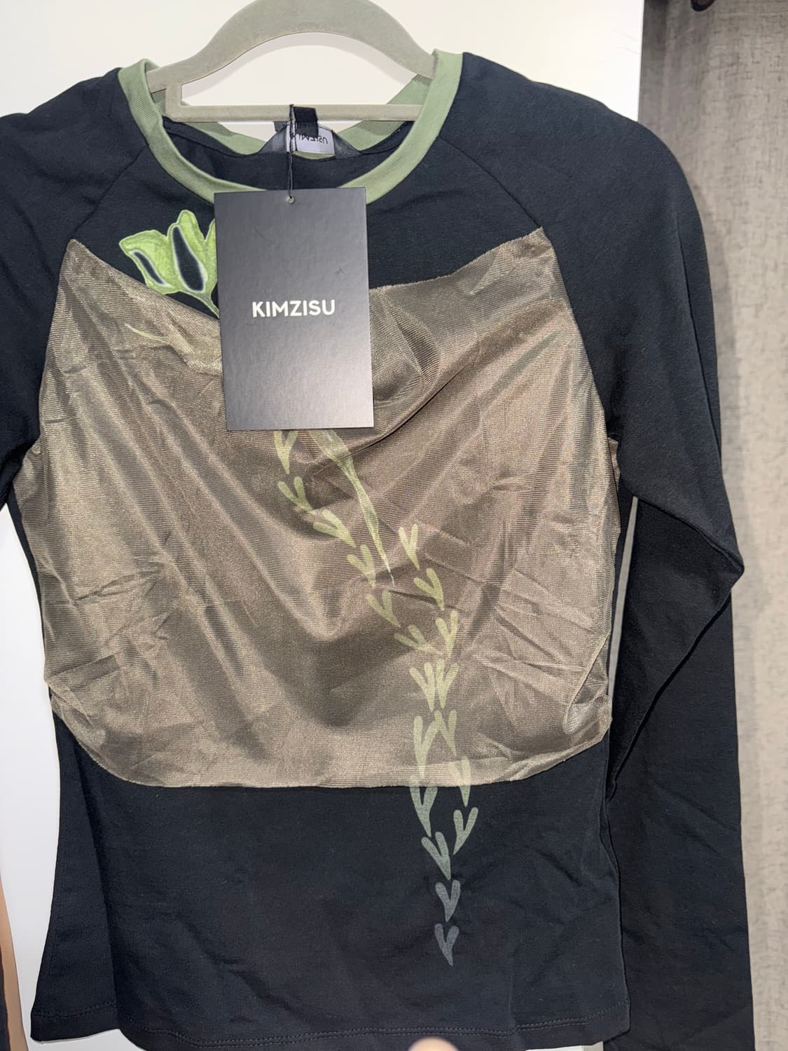 (실물사진o) 지수킴 킴지수 메쉬 레이어드 롱슬리브 상품이미지3