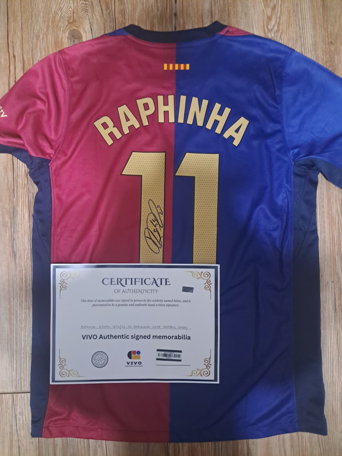 14-15 바르셀로나 네이마르+하피냐 사인 유니폼 판매 상품이미지4