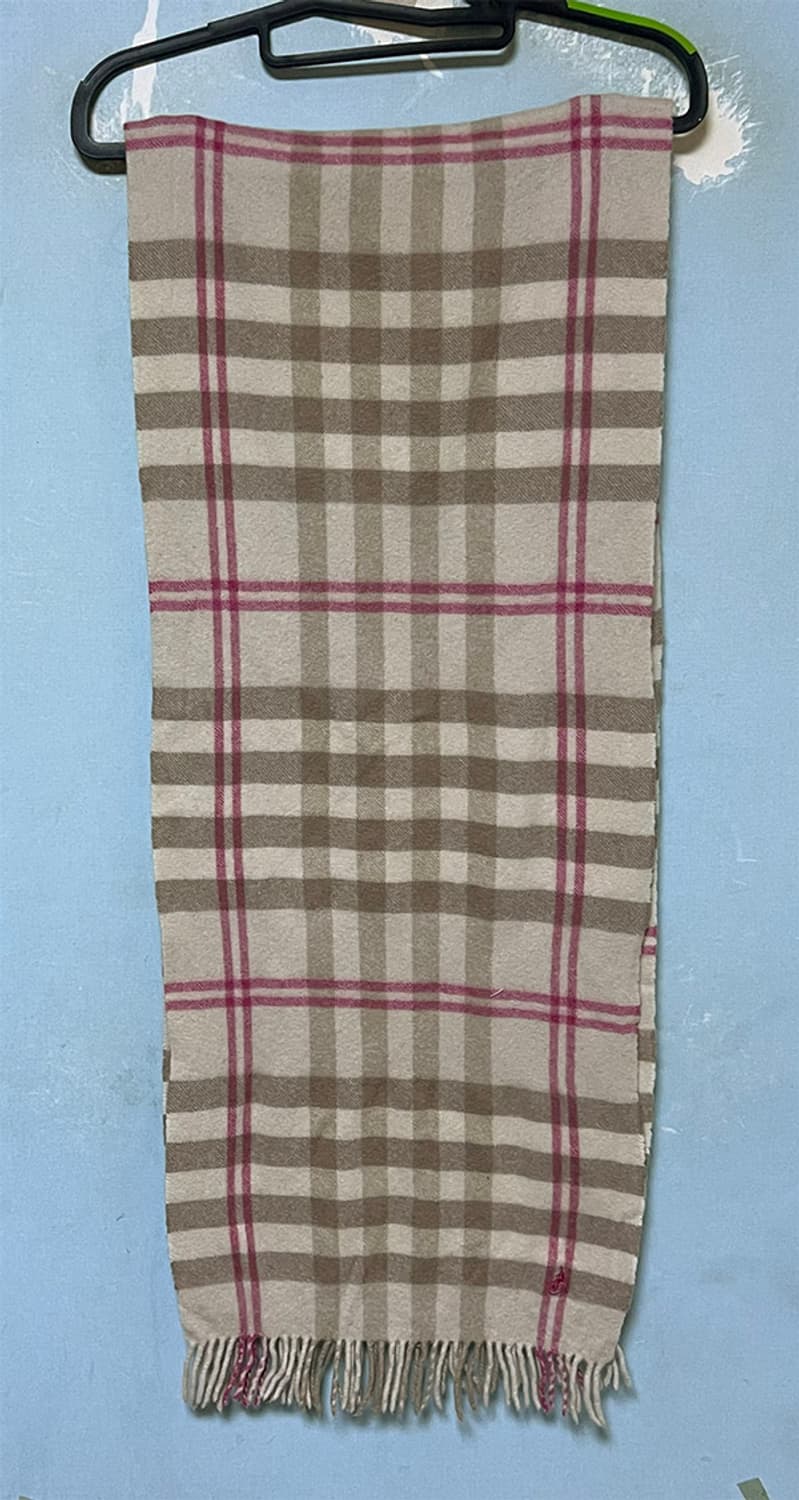 빈폴 목도리 울 머플러 겨울 캐주얼 프리 체크  상품이미지2