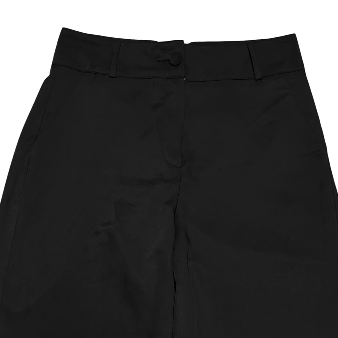 Nylon Semi Wide Slacks_Black 상품이미지3