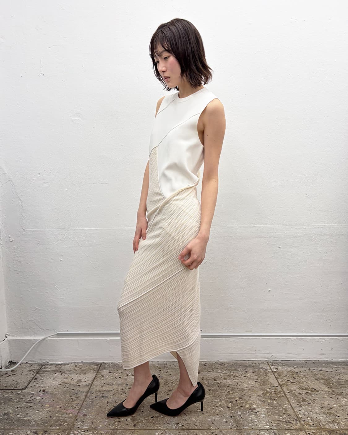 프로엔자 슐러 비대칭 패널 드레스 상품이미지3