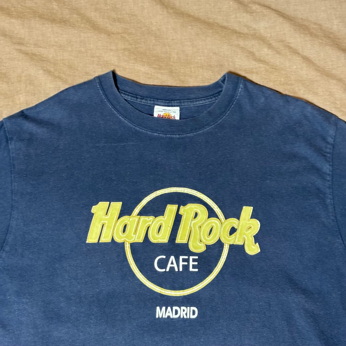 [M] 빈티지 하드락 카페 마드리드 반팔티 네이비 상품이미지1