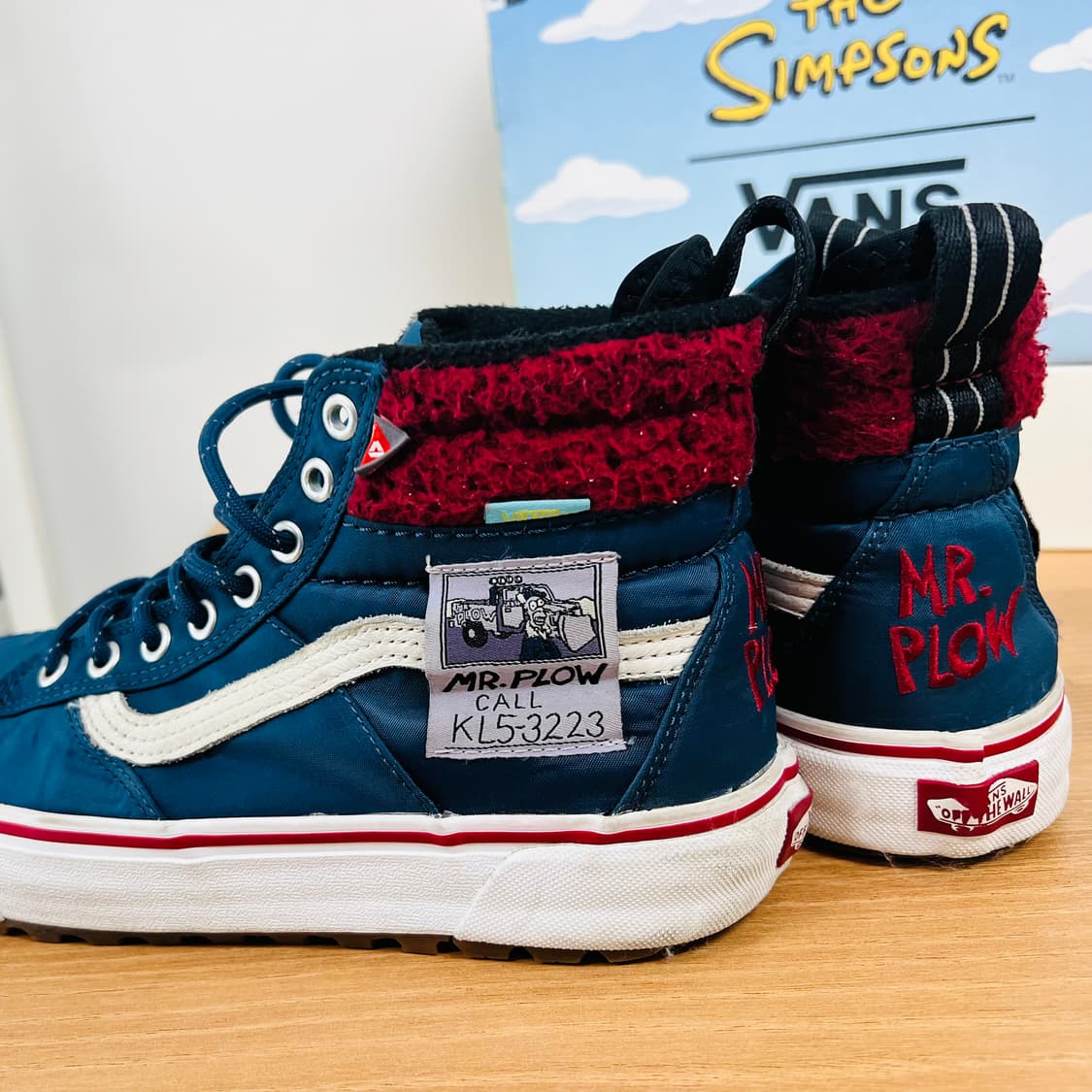 반스 더심슨 스케이트하이 MTE 미스터플로우 255 Mr. Plow 심슨 상품이미지1