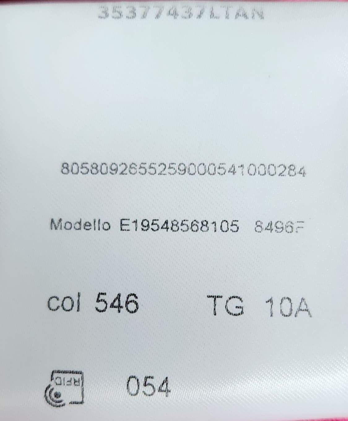 몽클레어 키즈 핑크색 카라 반팔 원피스 10A 상품이미지7