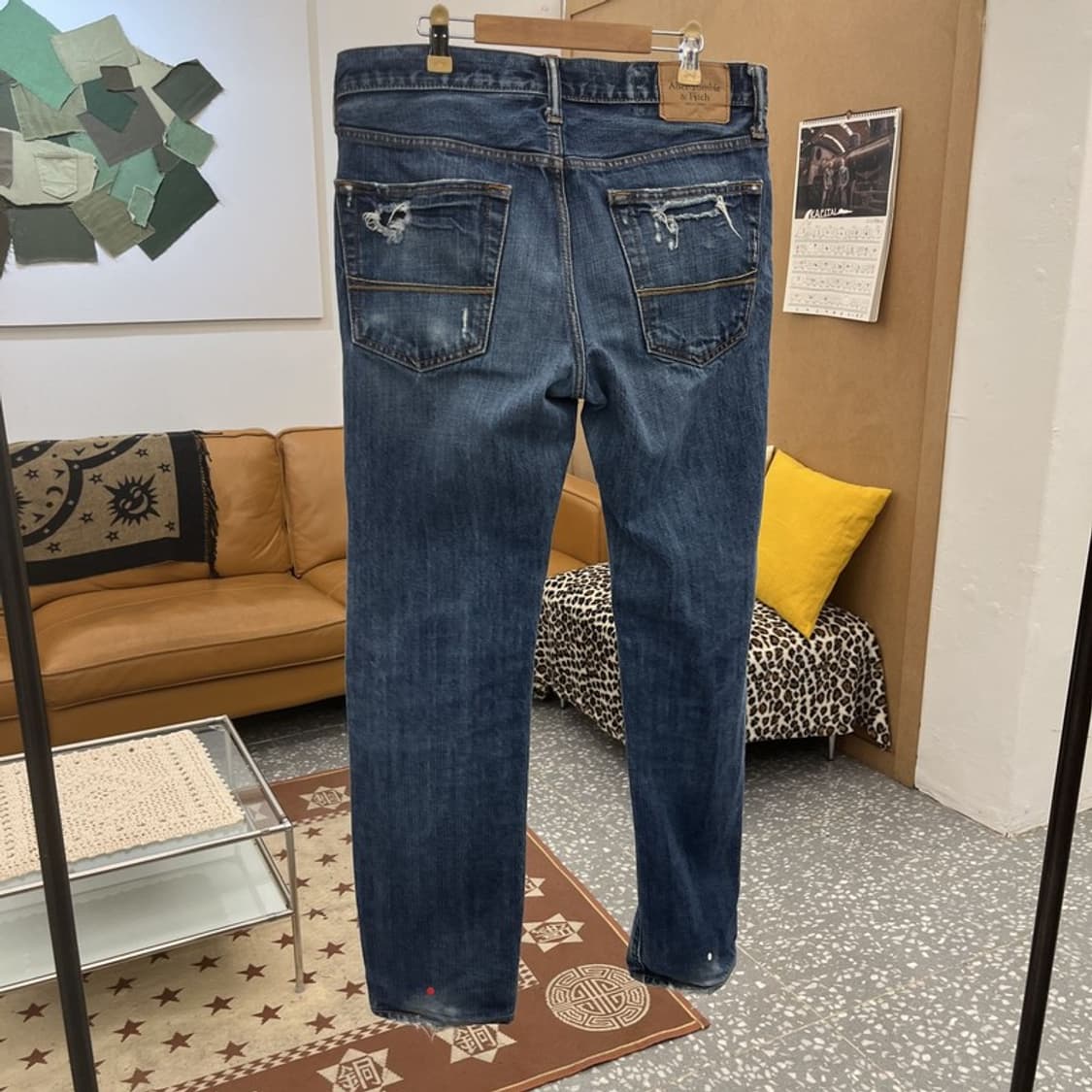 아베크롬비 스트릿 힙합 아메카지 찢청 데님팬츠 32인치 C10405 상품이미지3