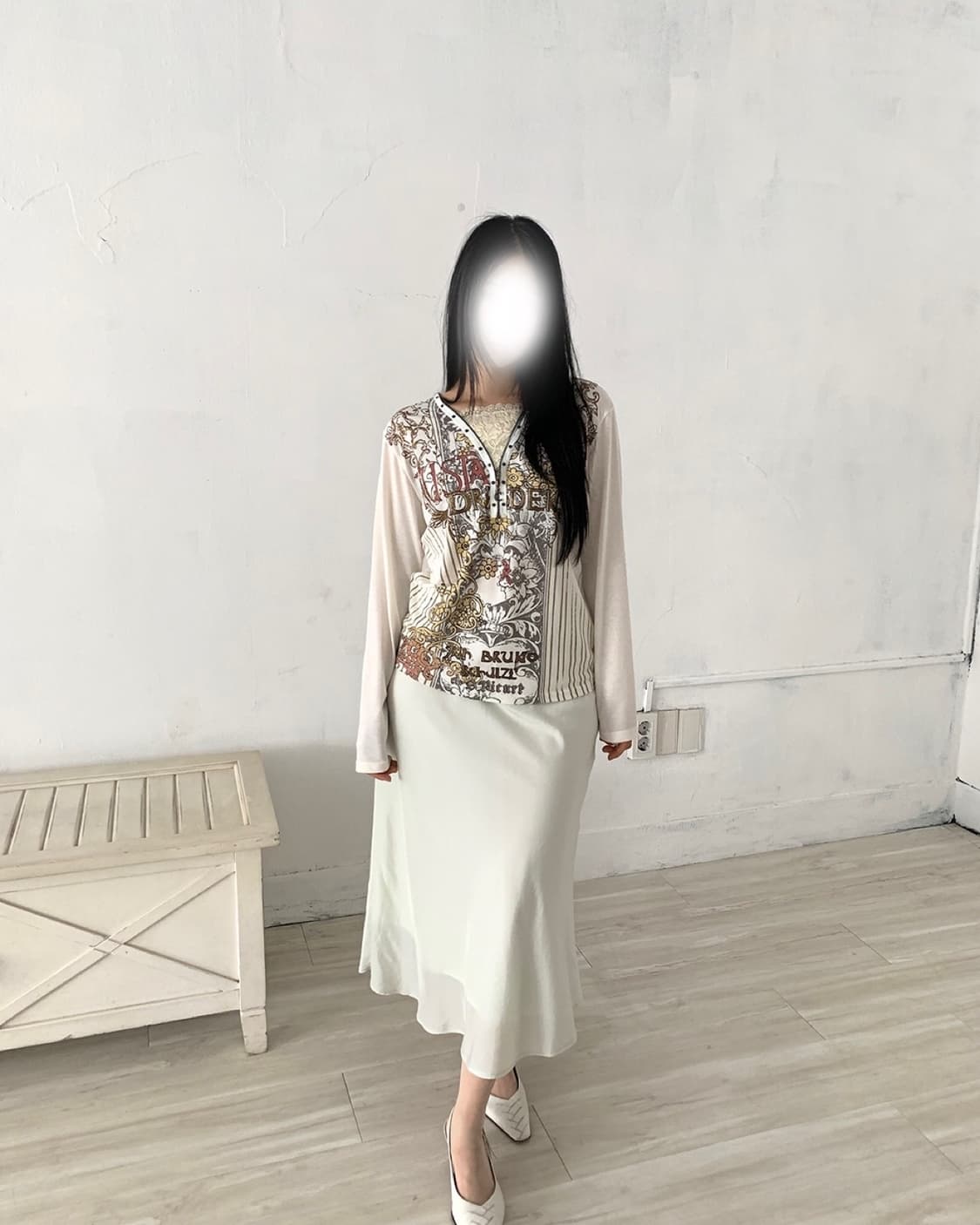 Apple Mint Sheer Long Skirt(새상품) 상품이미지4