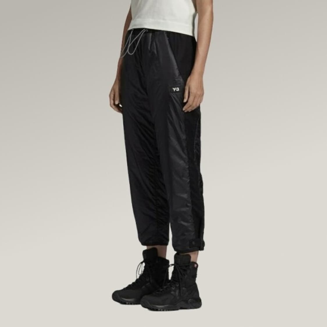 요지야마모토 Y-3 블랙 여성 블랙패딩팬츠 상품이미지2