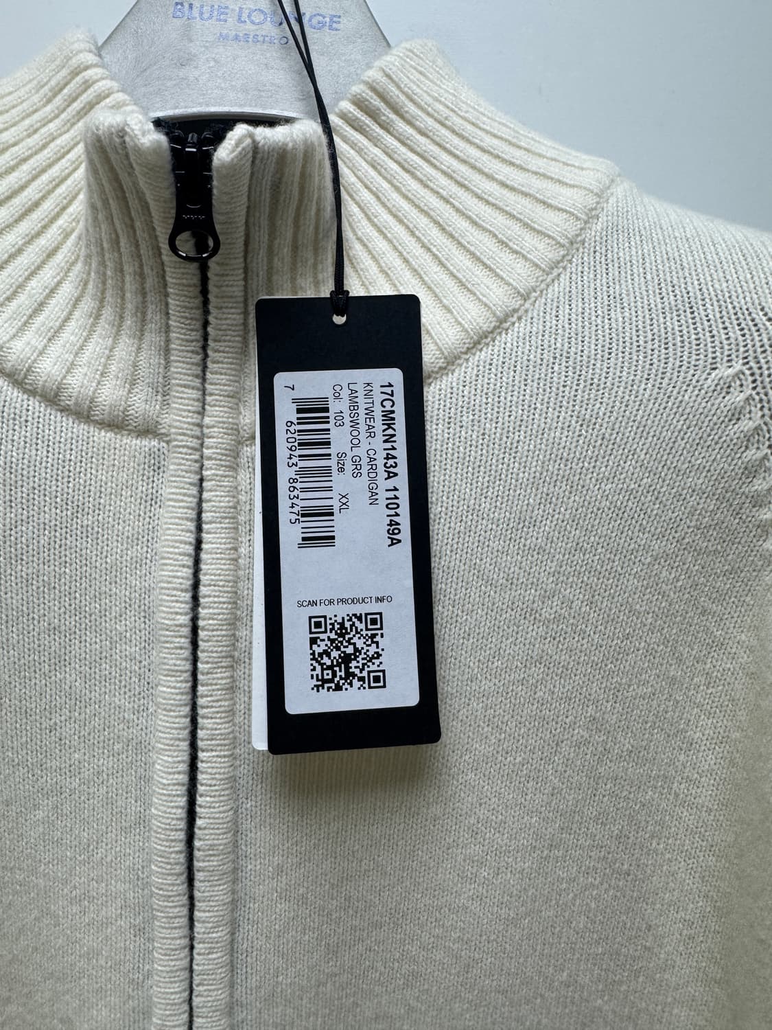 cp컴퍼니 니트 집업 아이보리 xxl 상품이미지3