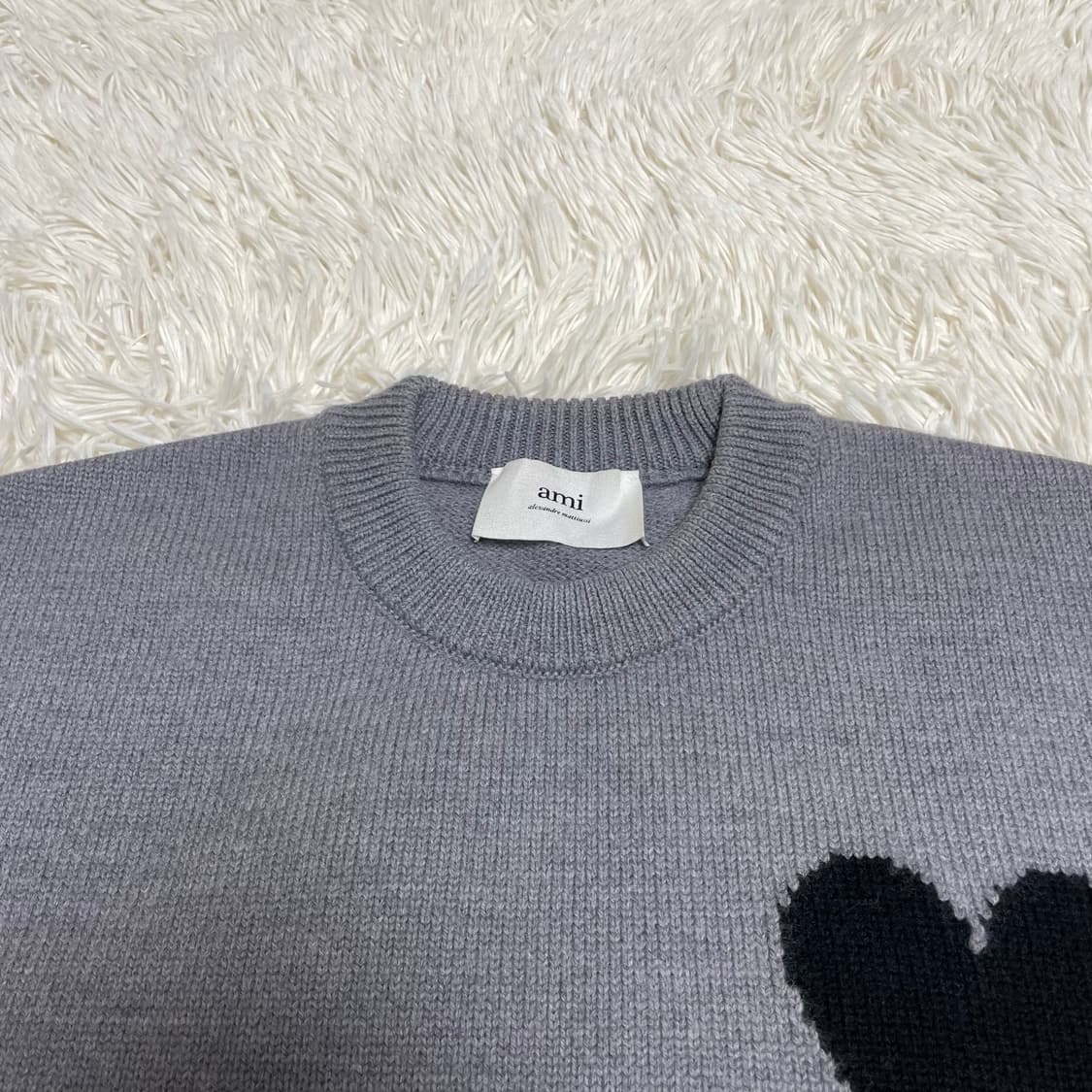 아미 하트 빅로고 니트 상품이미지3