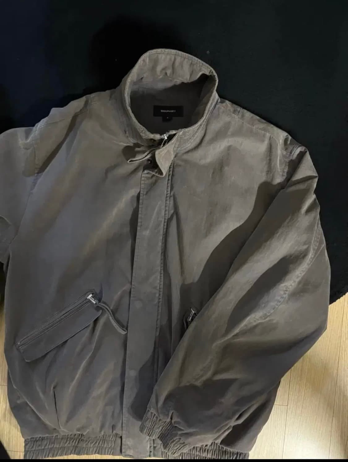 999휴머니티 어드벤처 블리치드 봄버 자켓 차콜 3사이즈 상품이미지2