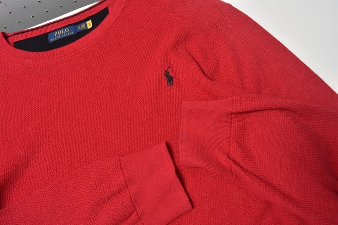 폴로 랄프로렌 큐알 와플 니트 맨투맨 XXL  N1322 상품이미지3