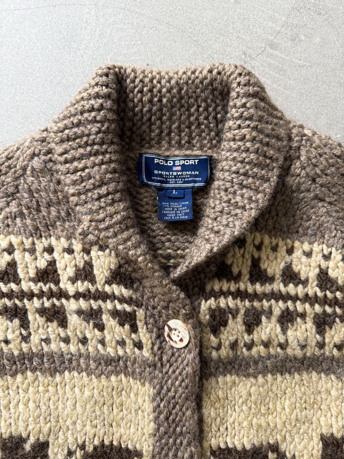 Polo Sport Mohair Wool Cowichan Sweater 상품이미지4
