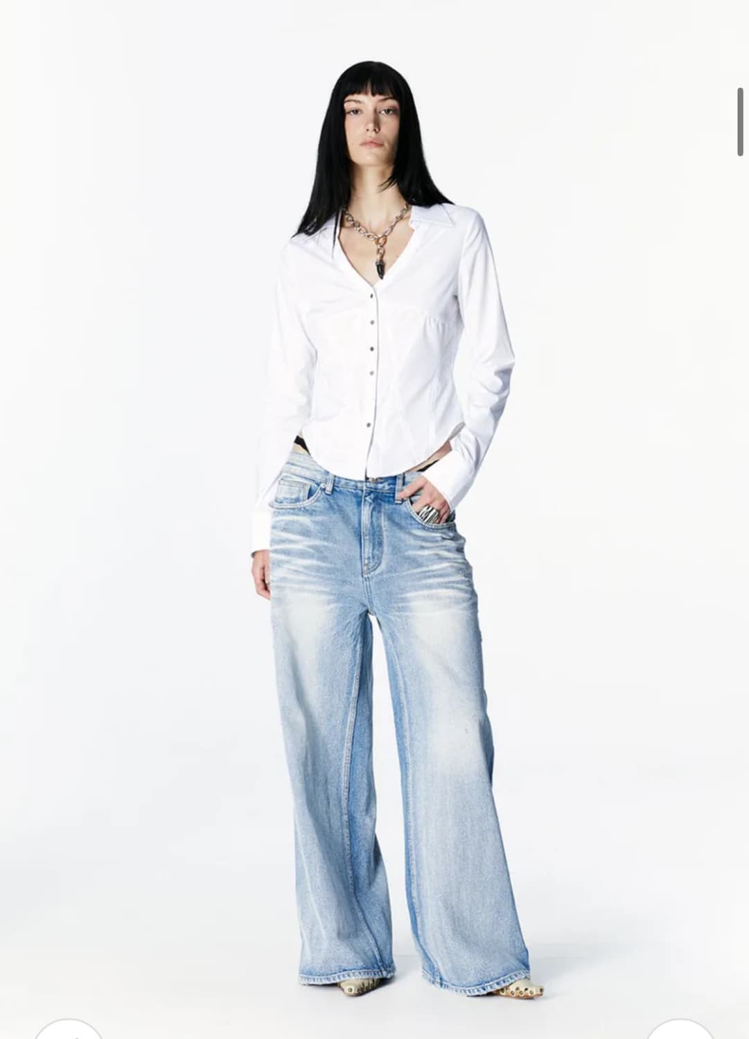 새상품) 2000아카이브스 SNYDER WIDE DENIM (BLUE) 상품이미지2