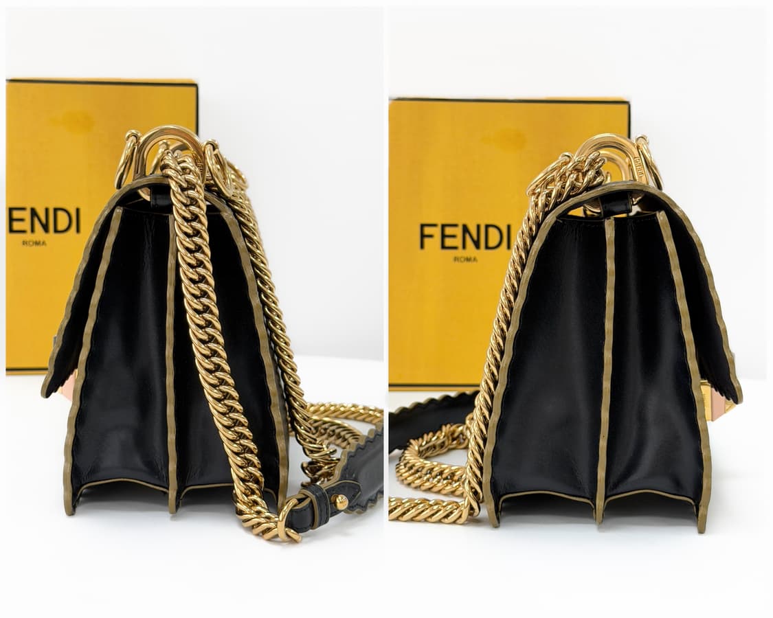 펜디 칸 아이 스몰 스캘럽 체인 숄더백 상품이미지5