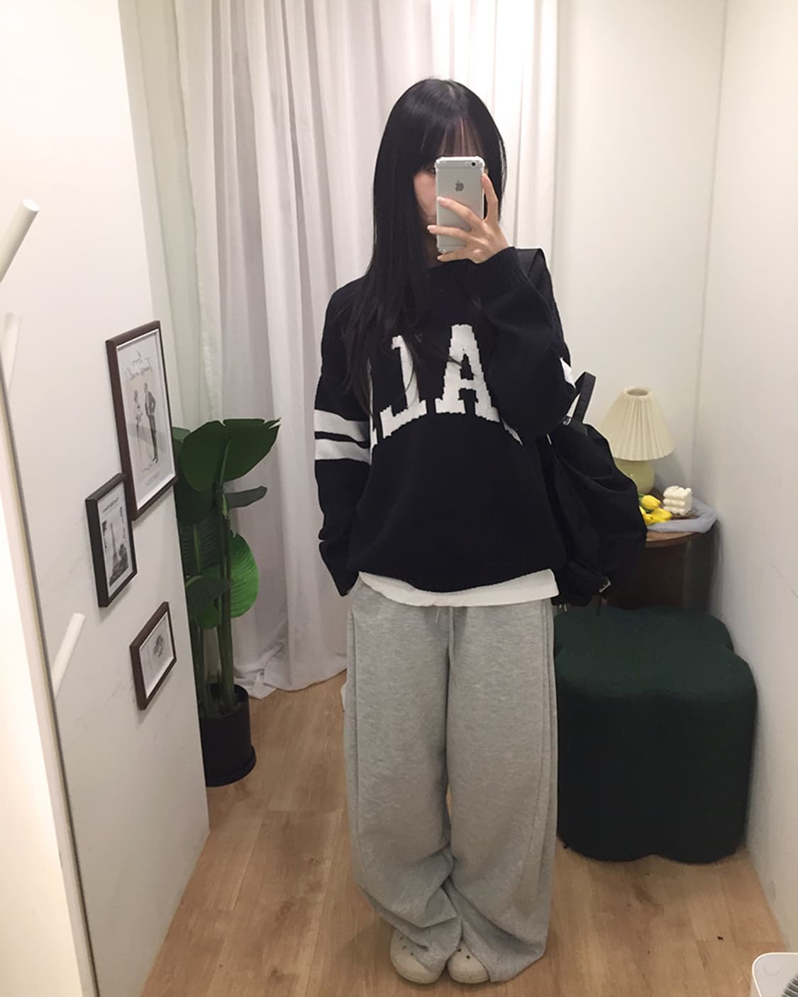 여성 예일 X H&M 니트 100 상품이미지1