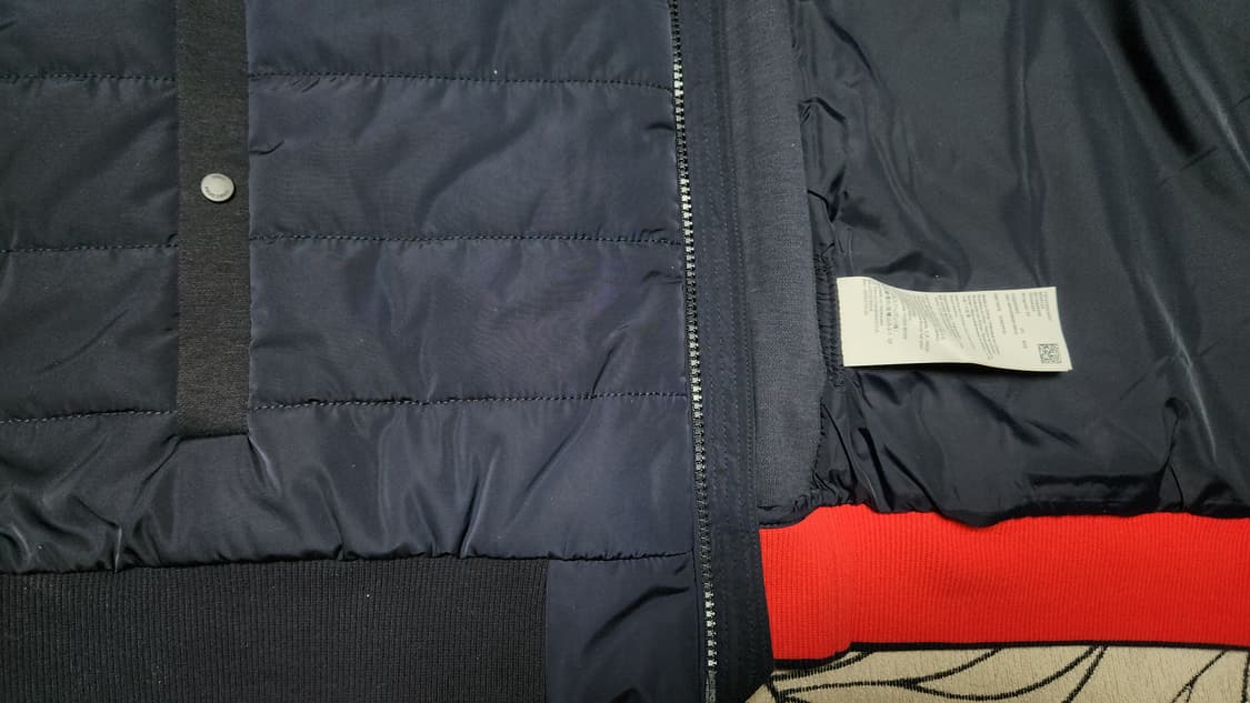 휴고보스 남성 후드 패딩 조끼 네이비 XL 110 상품이미지5