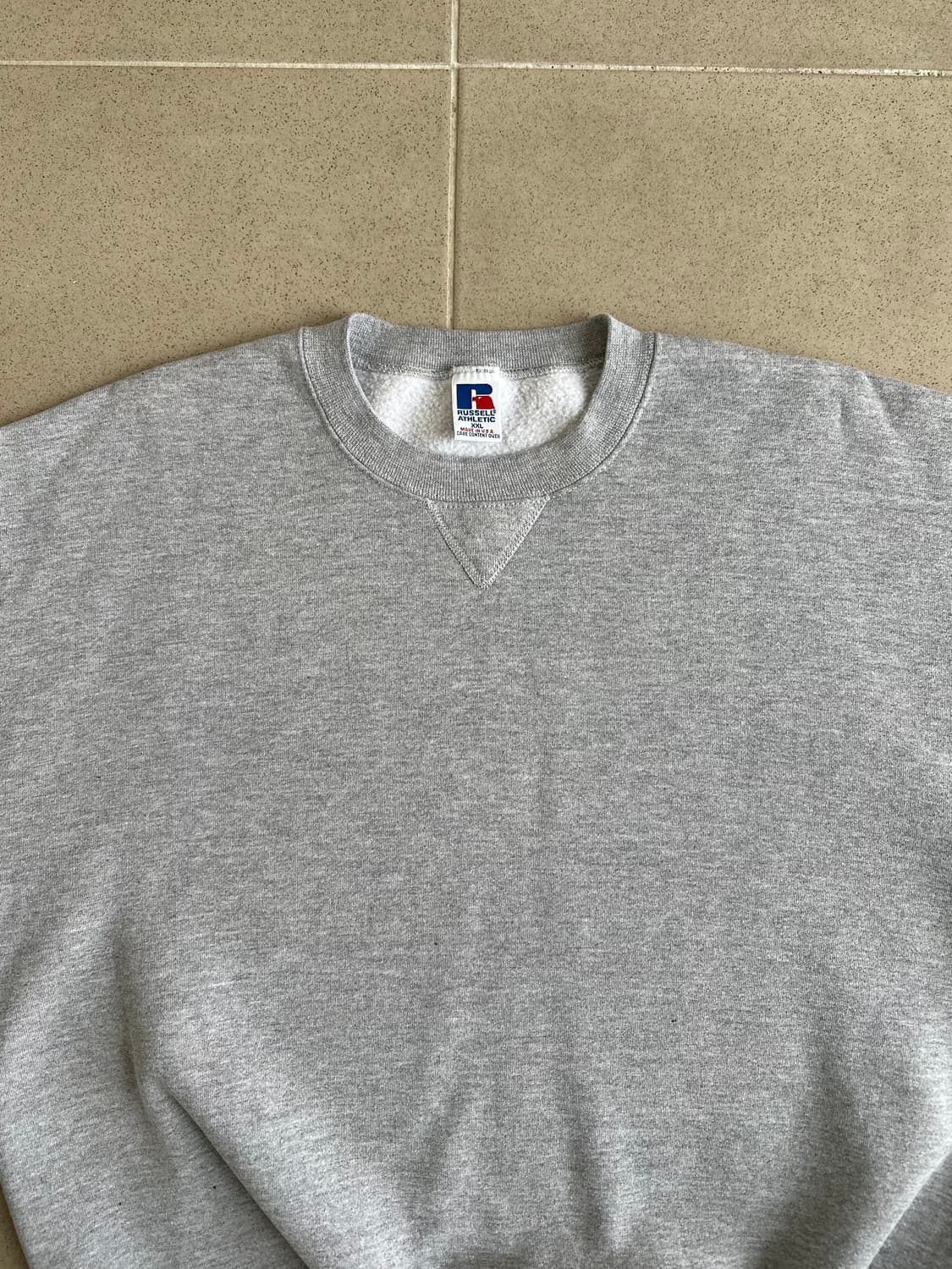 90s 빈티지 러셀 스웻셔츠 그레이 XXL USA 상품이미지4