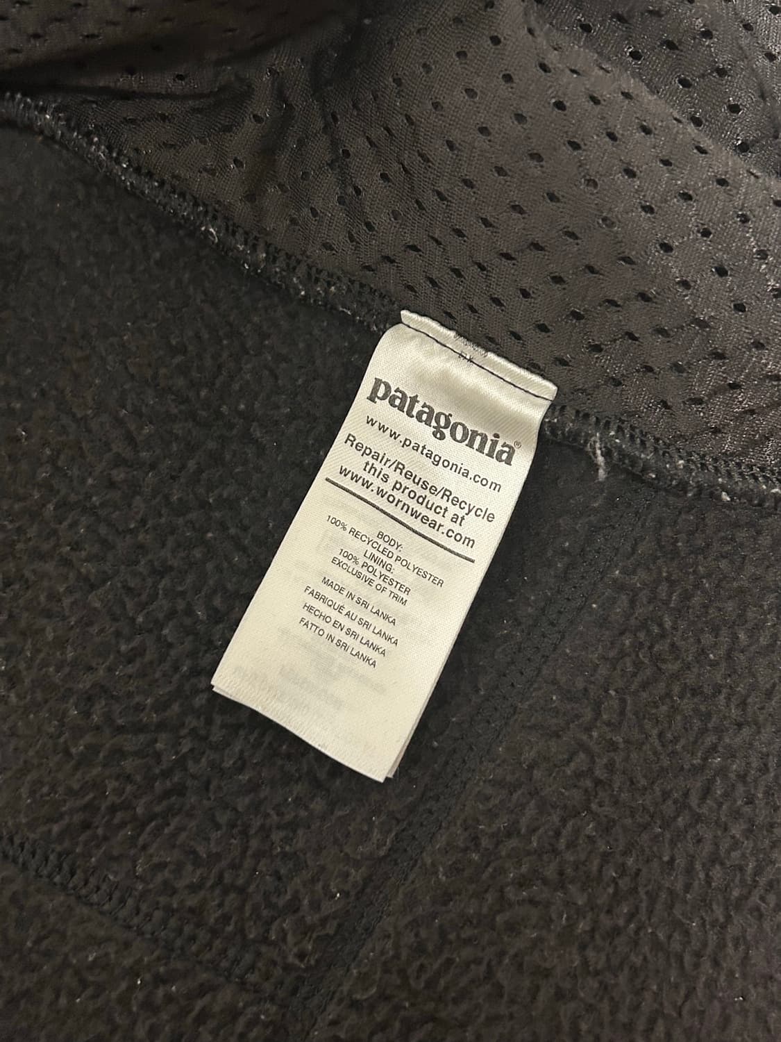 파타고니아 레트로 딥파일 플리스 풀집업 자켓 블랙 L(105) 상품이미지2