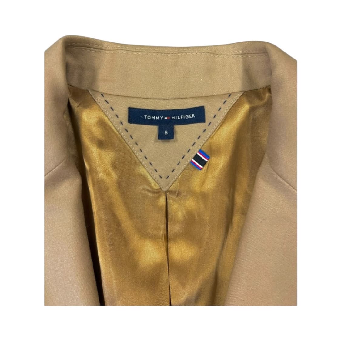 W- M) 타미힐피거 로로피아나 울 캐시미어 베이지 금장 블레이저 OB- 상품이미지4