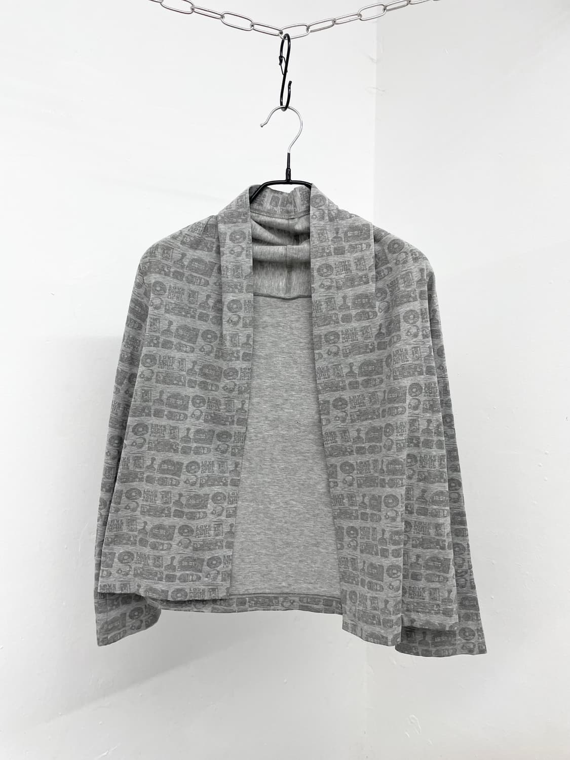 그레이 뮤직 글리터 가디건🎧 상품이미지6