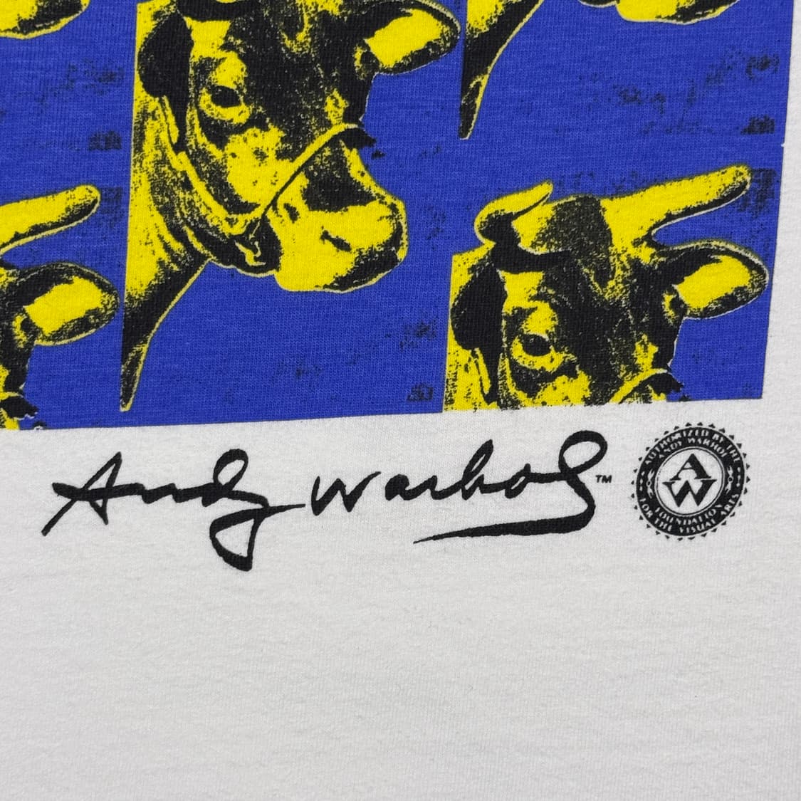빈티지 90s Andy warhol Cow 앤디워홀 아트 티 상품이미지4