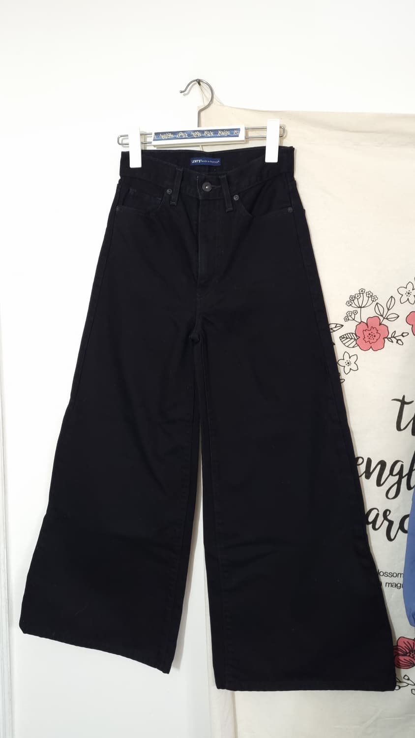 LEVI'S 뉴 풀 플레어 블랙 데님 팬츠 24 상품이미지4