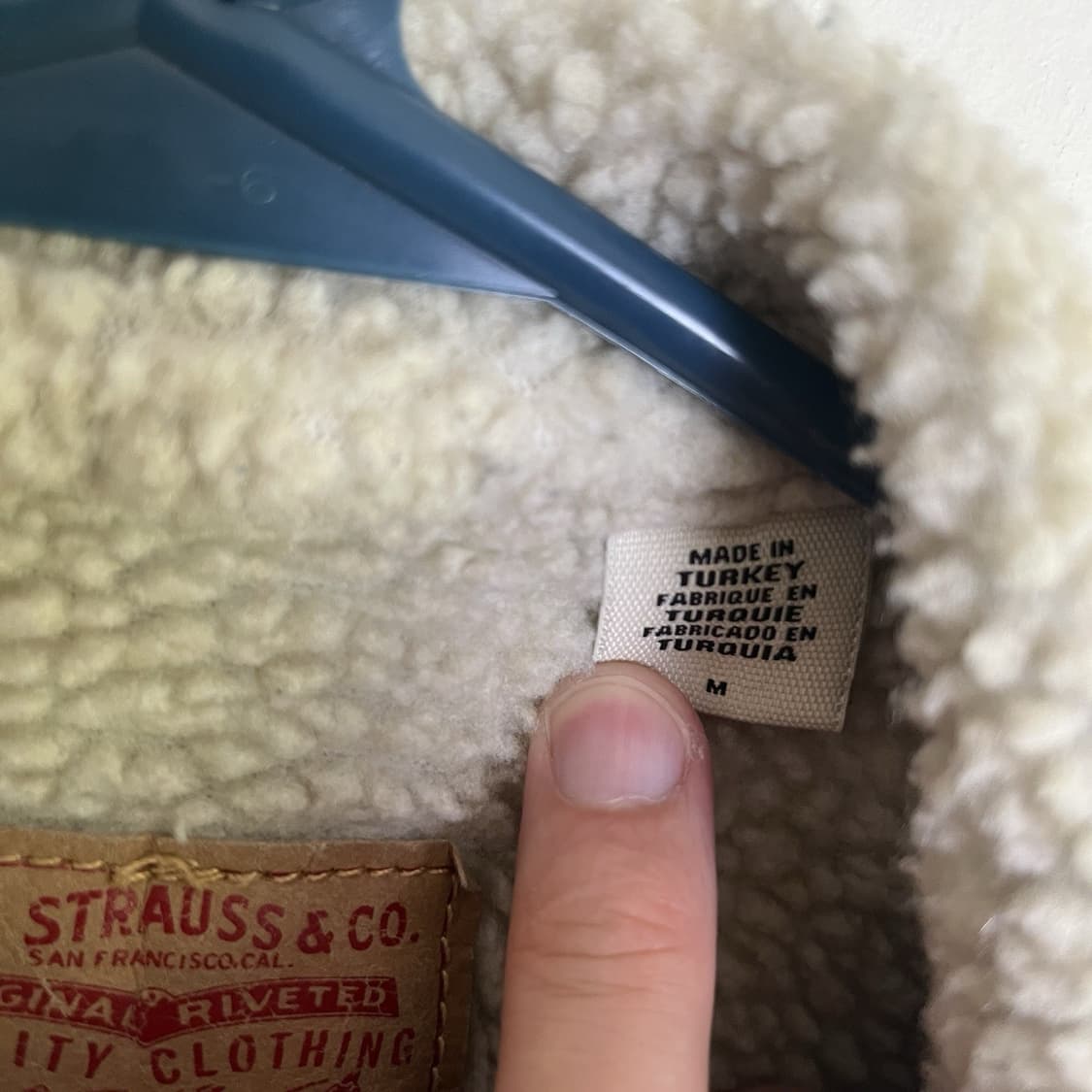 슈프림 x 리바이스 쉐르파 데님 자켓 라이트블루 상품이미지4