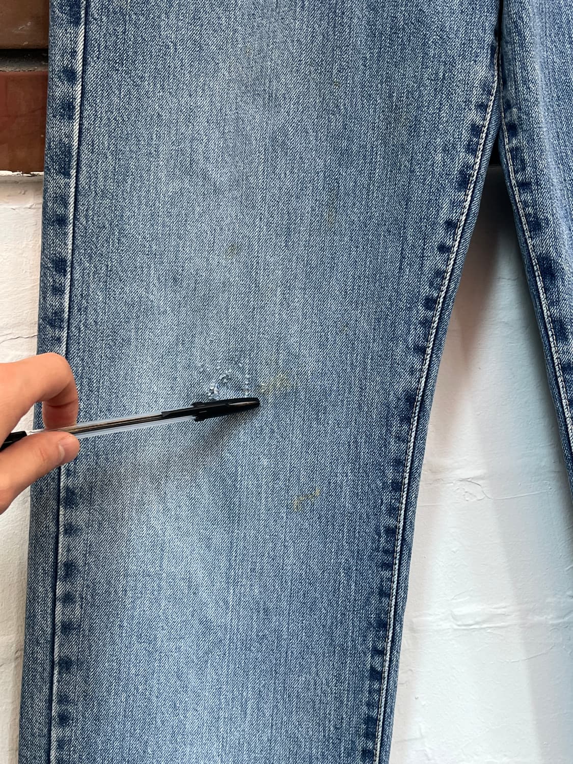 Versace 라이트 워시 블루 베르사체 데님 팬츠 W29 상품이미지5