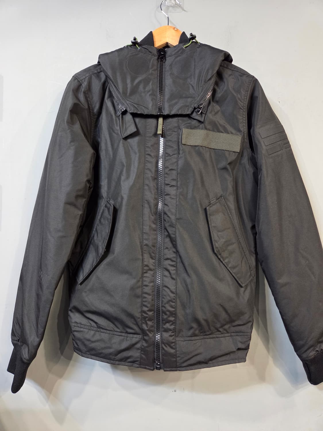 G-STAR 후드 블랙 패딩 점퍼(M/남여 공용) 상품이미지1