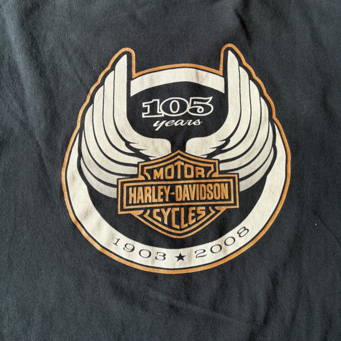할리데이비슨 105주년 미국 생산 블랙 긴팔 티셔츠 상품이미지10