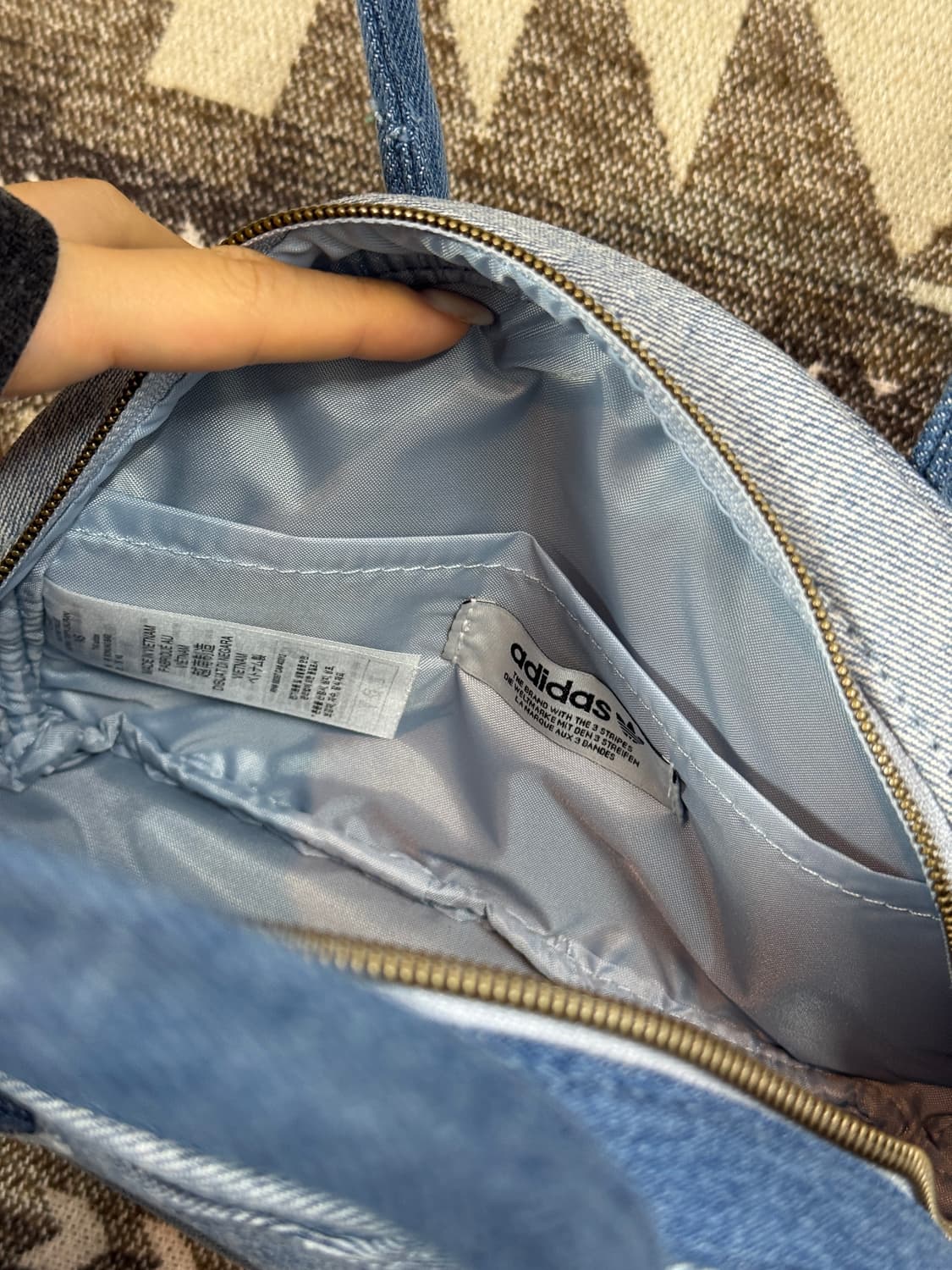 아디다스 x 크세니아 미니 볼링 백 데님 새상품 상품이미지10