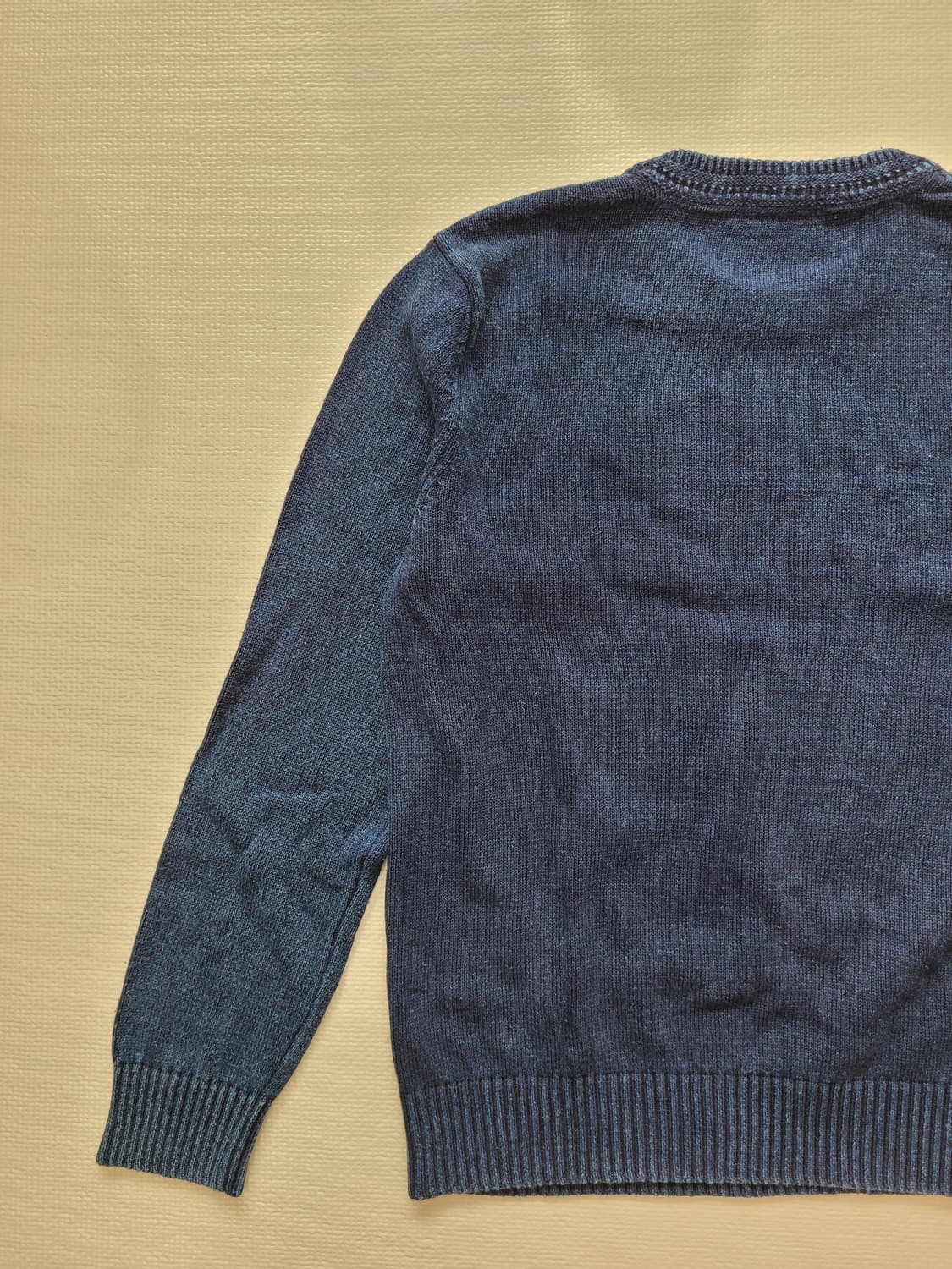 스파오 SPAO 남자 워싱 니트 105 인디고 상품이미지9