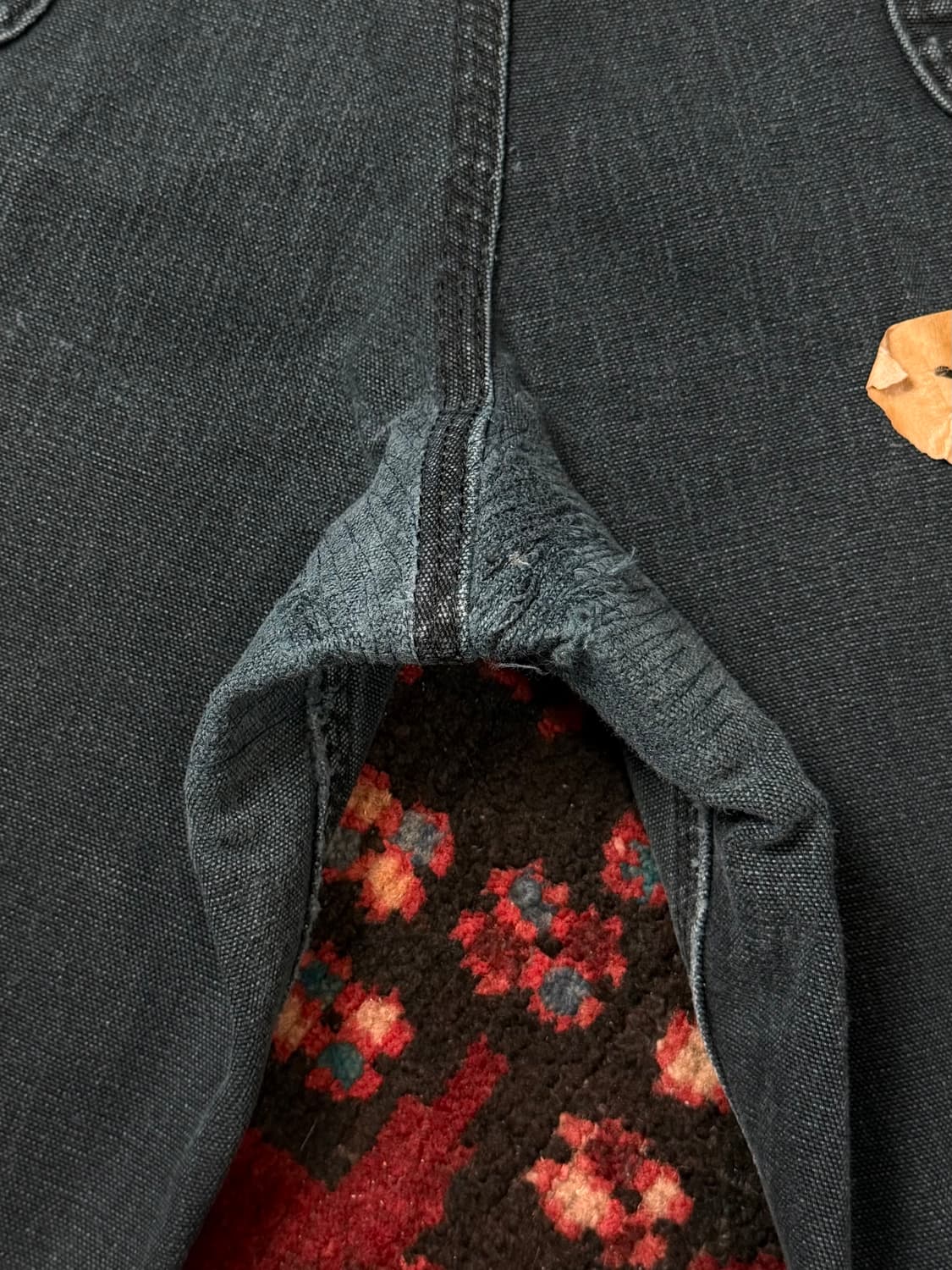 OG 칼하트 B136 더블니 팬츠 칼하트 썩블니 블랙 상품이미지10