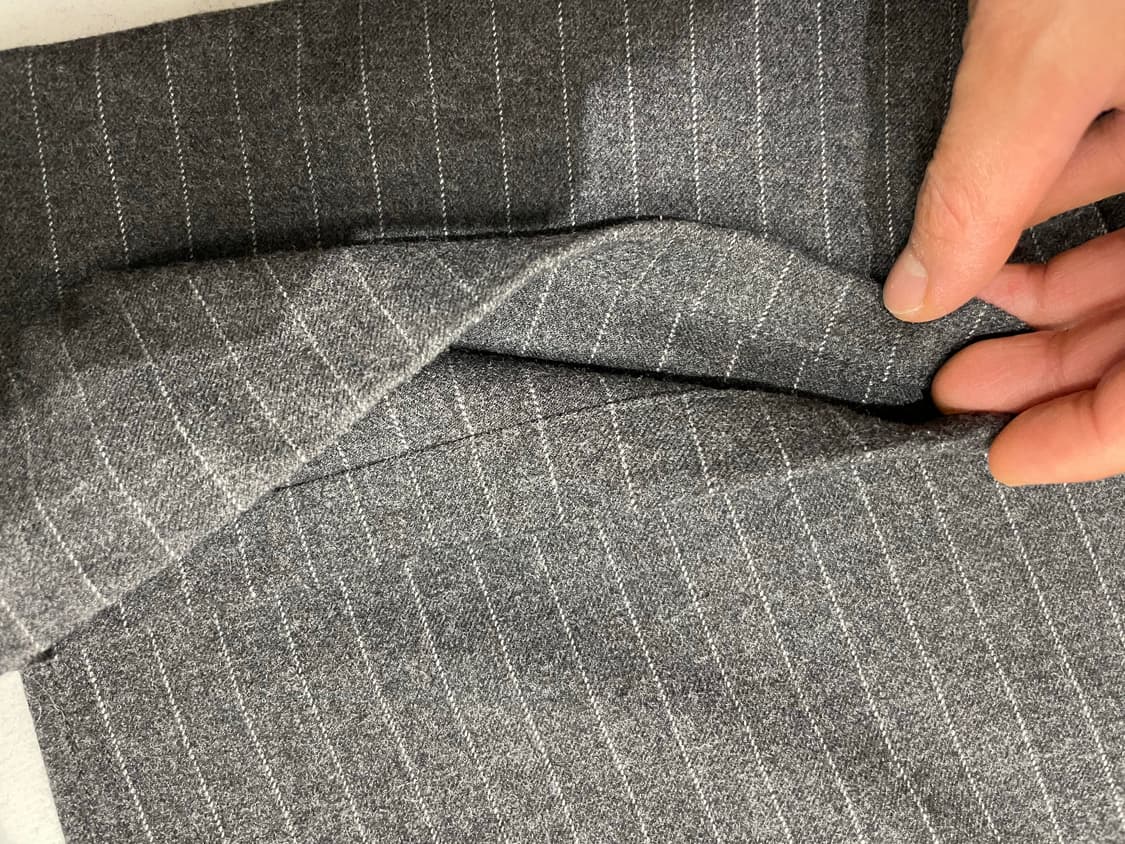 상태굿 M 밀로 아카이브 리플렉트 스트라이프 울 팬츠 [차콜] 상품이미지7