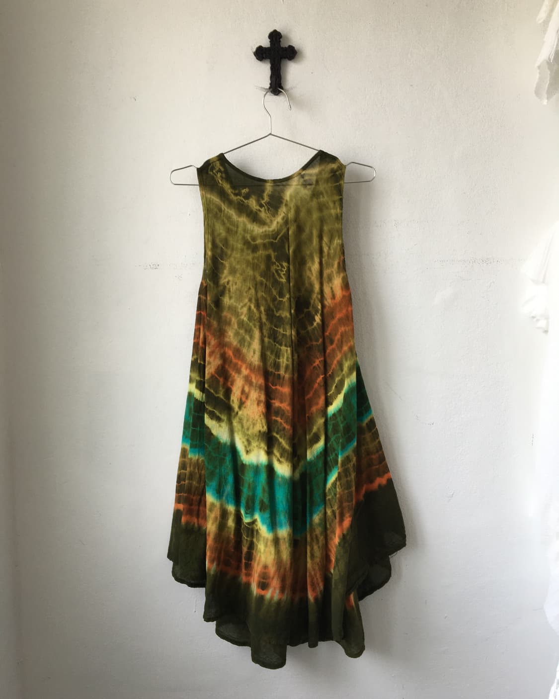 Ethnic mood dyed unbalanced sleeveless 상품이미지3