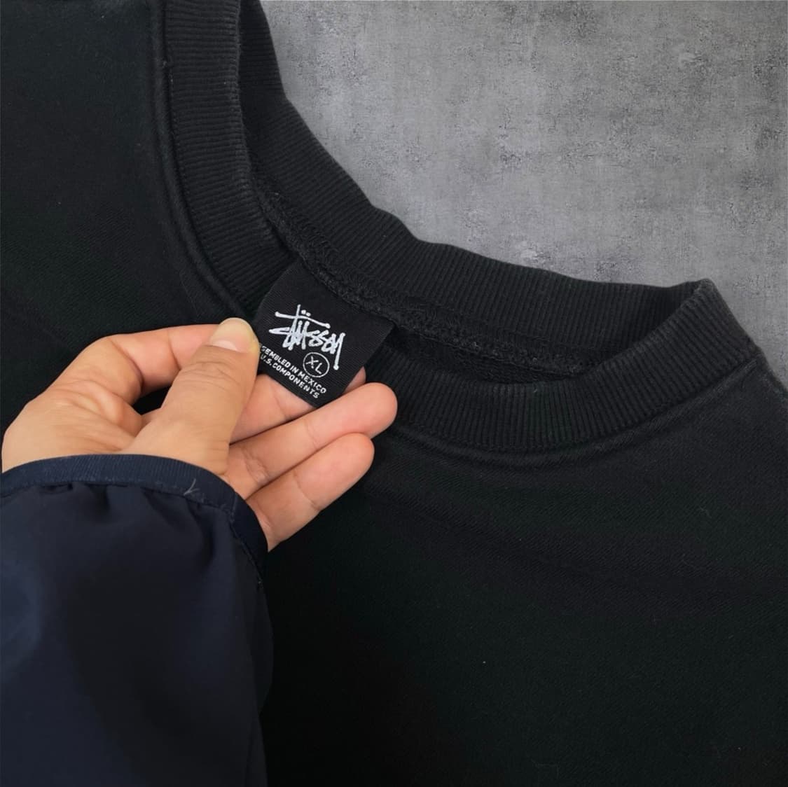 스투시 Stussy 블랙 베이직 로고 컷오프 스웻셔츠 민소매 맨투맨 XL 상품이미지3